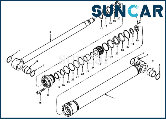 acheter Modèles SUNCARVO.L.VO EC140 de Kit Hydraulic Cylinder Fits For de joint de réparation de boom de VOE14502215 VOE 14502215 online manufacture