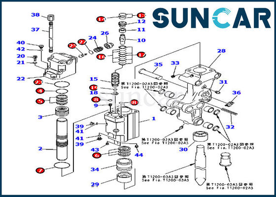 acheter Phoque hydraulique Kit For Komatsu Excavator PC30R-8 de briseur du bras BK301Z-SK1 online manufacture