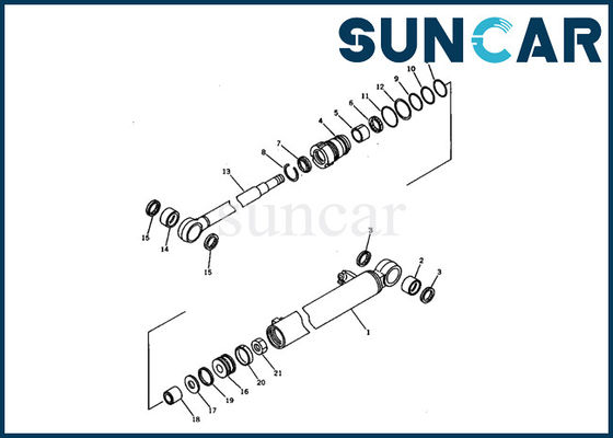 acheter excavatrice Inner Parts d'Assy Komatsu Seal Kit Fits PC03-1 de cylindre hydraulique du boom 21S-63-02010 online manufacture