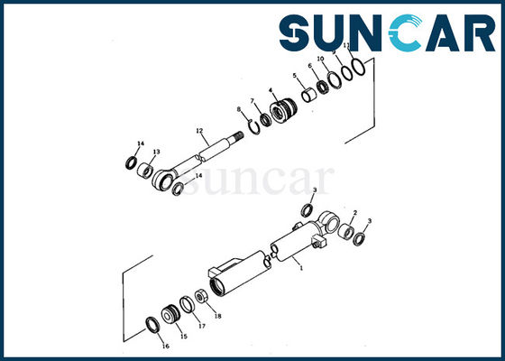 acheter 21S-63-02030 joint Kit Bucket Cylinder Service Kit pour l'excavatrice Models Inner Parts de PC03-1 KOMATSU online manufacture