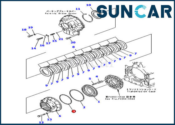 acheter 714-07-18590 cachetage de machines de chargeurs anneau de joint WA450-3 WA470-3 KOMATSU de transmission online manufacture