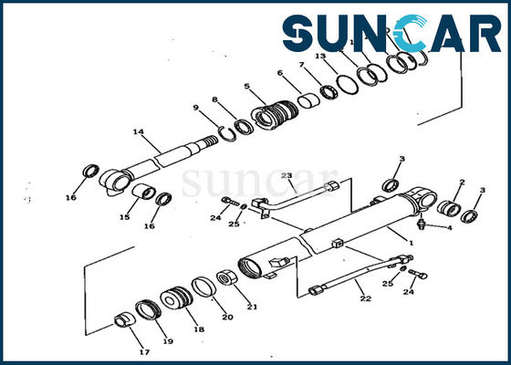acheter 707-99-15710 phoque Kit Oil Resistance Inner Service Kit Replacement de cylindre de boom de KOMATSU PC28UU-1 online manufacture