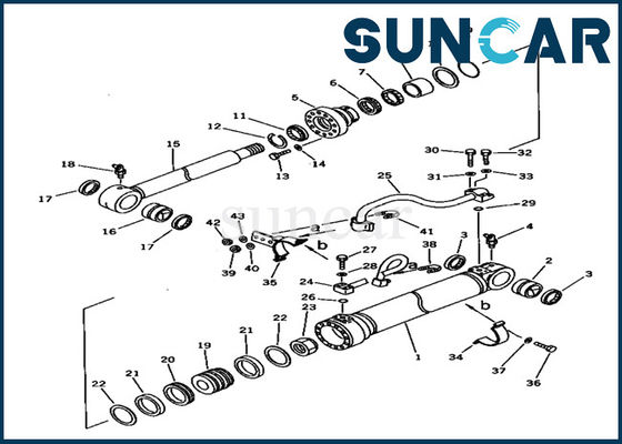 acheter Phoque Kit Replacement For Excavator PC150-5 du kit 707-98-38520 de service de cylindre de boom de KOMATSU online manufacture