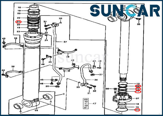 acheter Joint de scellage élevé Kit For 330LC 330LCR John Deere de réparation de cylindre de bras de la représentation 9180582 online manufacture
