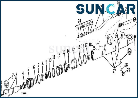 acheter Les joints hydrauliques de kits de joint de cylindre du boom AR105442 adapte 690 l'excavatrice John Deere online manufacture
