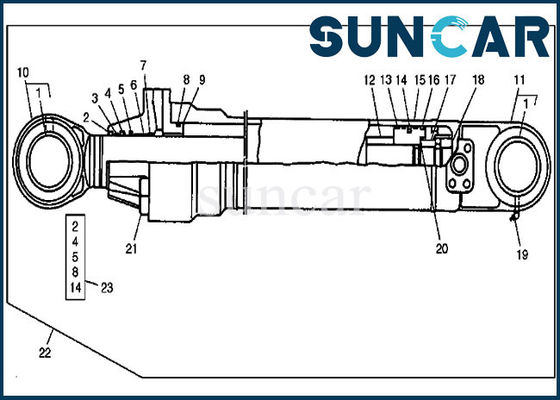 acheter Réparation Kit For 690D John Deere Service Parts de joint de cylindre de boom du kit AT192187 de joint online manufacture