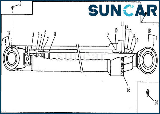 acheter Le joint Kit Hydraulic Cylinder Repair Kit du boom AH144594 adapte 653G 690ELC John Deere online manufacture