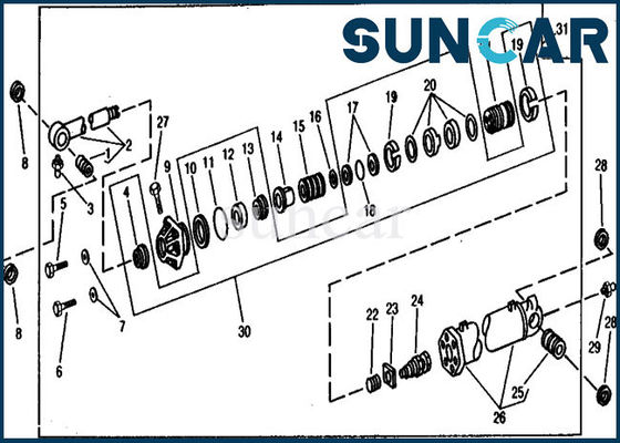 acheter Phoque Kit Hydraulic Cylinder Repair Kits du seau AR105677 pour 890A John Deere online manufacture