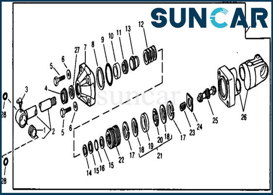 acheter Cylindre de boom de rechange RE21201 scellant l'équipement de Kit Fits 890 990 JOHN DEERE online manufacture