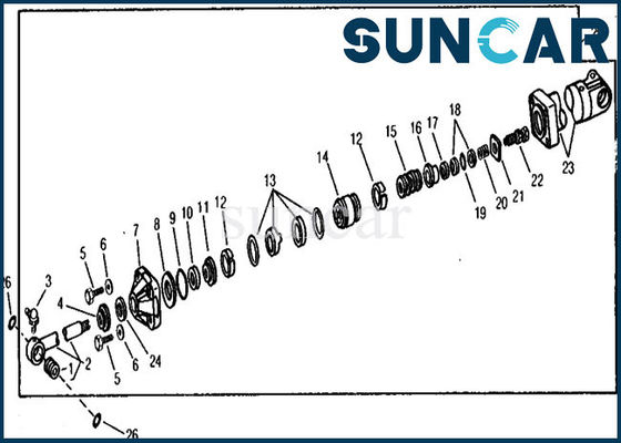 acheter Kits hydrauliques 890A John Deere Repair Oil Seal de joint de cylindre de boom de rechange RE21210 online manufacture