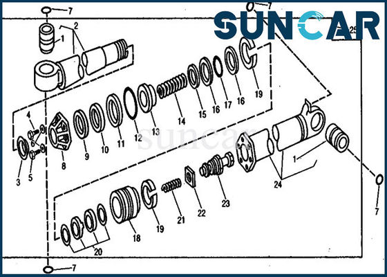 acheter Modèles de l'excavatrice 890A de Kit Deere Sealing Kit For de joint de réparation du cylindre AR105687 de foule online manufacture