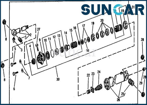 acheter Réparation Kit For Excavator 990 JOHN DEERE de joint de cylindre des kits RE11587 de joint de seau online manufacture