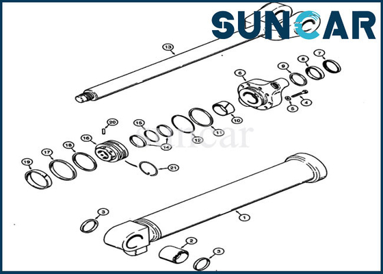 acheter Phoque Kit For North America Case 621 de cylindre de l'ascenseur G110524 matériel de construction de chargeur de 721 roues online manufacture