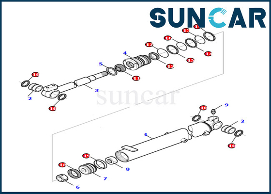 acheter 878000520 kit de rechange de cylindre de boom de Kit For PC27R-8 KOMATSU de joint de cylindre de boom de KOMATSU online manufacture