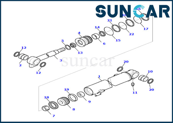 acheter Kit 878000654 de joint de réparation de cylindre de boom pour le kit de réparation de joint de cylindre de boom de PC35R-8 KOMATSU online manufacture