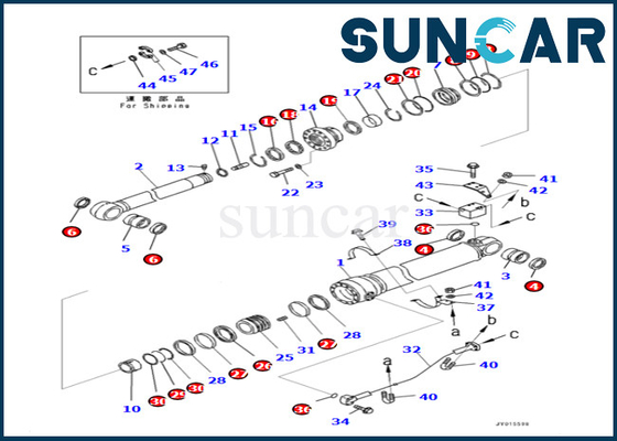 acheter Kit de rechange de cylindre de bras 7079968780 707-99-68780 pour PC400LC-8 PC400-8 PC400-8R KOMATSU online manufacture