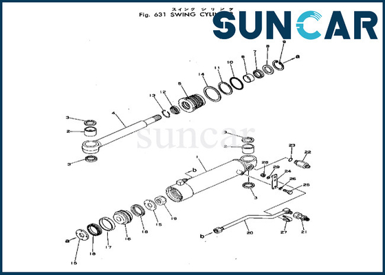 acheter Le joint Kit Swing Cylinder Sealing Kit 20T-63-86103 20T6386103 KOMATSU de cylindre d'oscillation adapte PC40-1 online manufacture