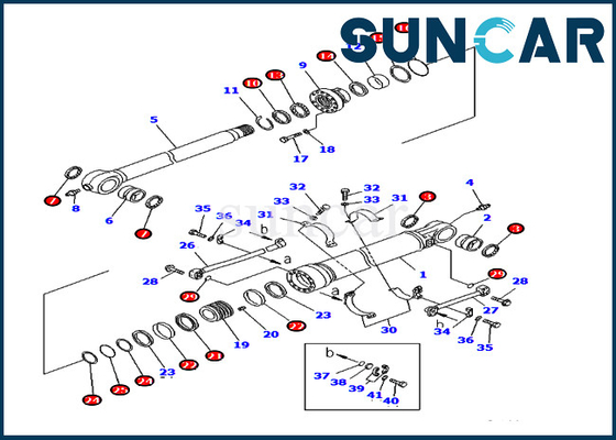 acheter 707-99-67315 7079967315 kits de service de Kit Fits Komatsu PC400LC-7 PC400-6C PC400-7 de joint de cylindre de seau online manufacture