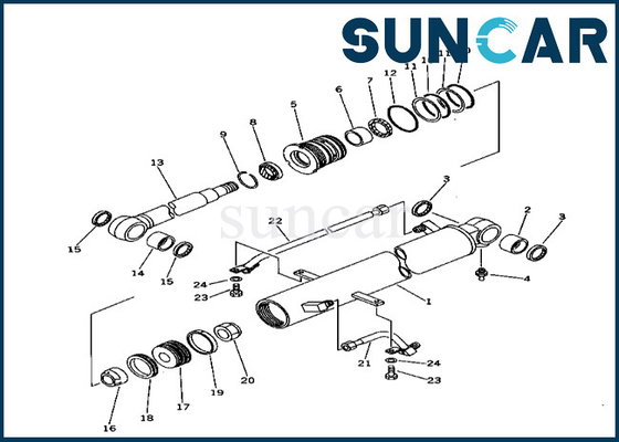 acheter Le kit 20T6302050 20T-63-02050 de joint de cylindre de boom adapte le kit de réparation de joint de cylindre de boom de PC40-6 KOMATSU online manufacture