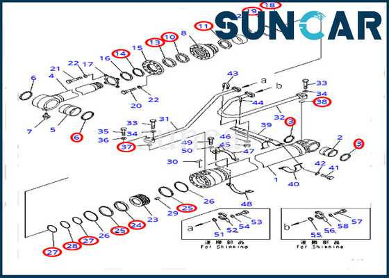 acheter 707-99-50720 7079950720 équipement lourd de Kit Bucket Cylinder For Komatsu PC400-7 PC400LC-7 de service online manufacture