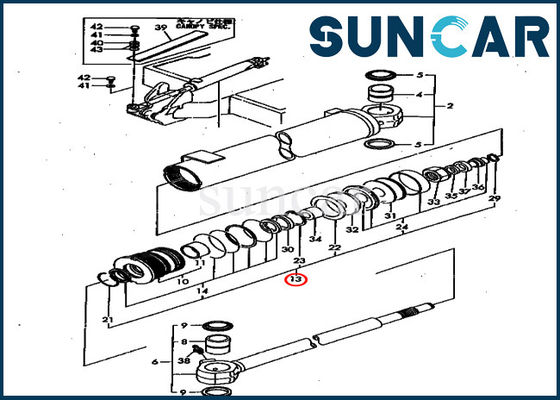 acheter Kits de service de cylindre d'oscillation de rechange de KOMATSU YM172151-72080 de modèles de PC40FR-1 PC50FR-1 online manufacture