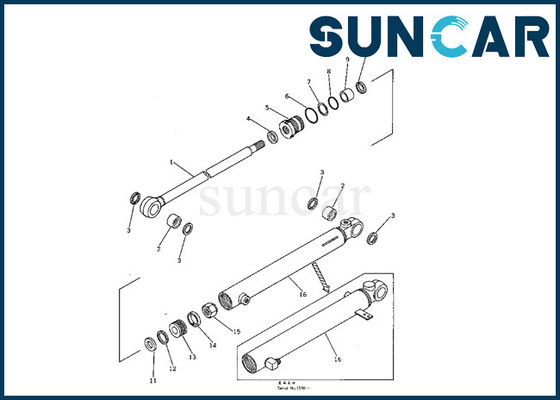 707-00-50320 machines d'excavatrice d'Assy Seal Kit Fits PC05-1 de cylindre hydraulique de bras de KOMATSU