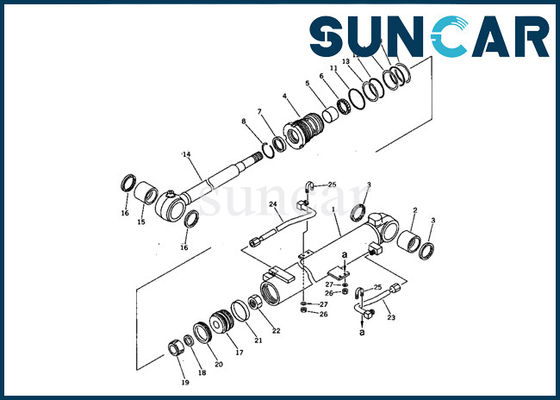 707-98-11200 kit de joint de Replacement Oil Resistance d'excavatrice de Kit Komatsu PC05-7 de service de cylindre de boom
