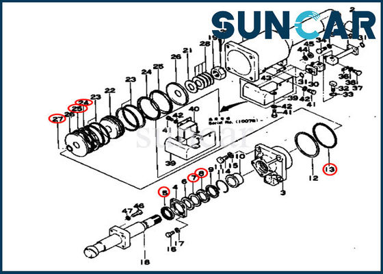 150-81-05010 réparation Kit For D80A-12 D85A-12 KOMATSU de joint du kit 1508105010 de service de cylindre d'inclinaison