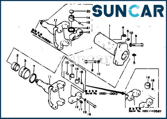 154-61-05012 kits de réparation de cylindre hydraulique du kit ISO9001 D80A-12 D80P-12 de cachetage de KOMATSU