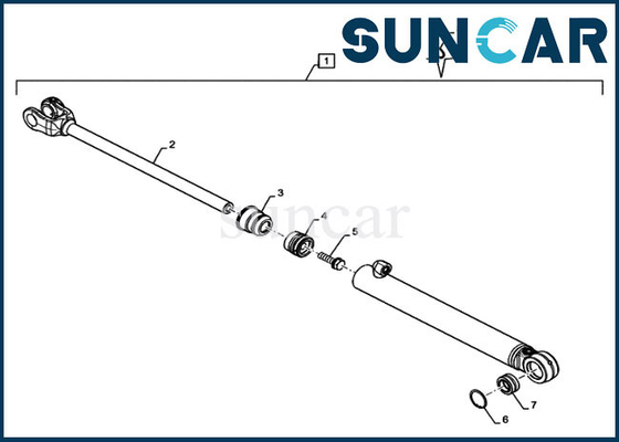 joint de rechange de vérin d'orientation de train avant de Case Parts 8604864 du modèle 521F Kit Loader Service Kit